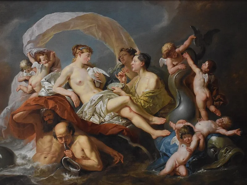 1733-Johann Zoffany - Venere sulle acque, 1760 - Museo delle Belle Arti di Bordeaux